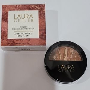 New In Box Laura Geller Baked Bronze-N-Brighten Multipurpose Bronzer in Deep